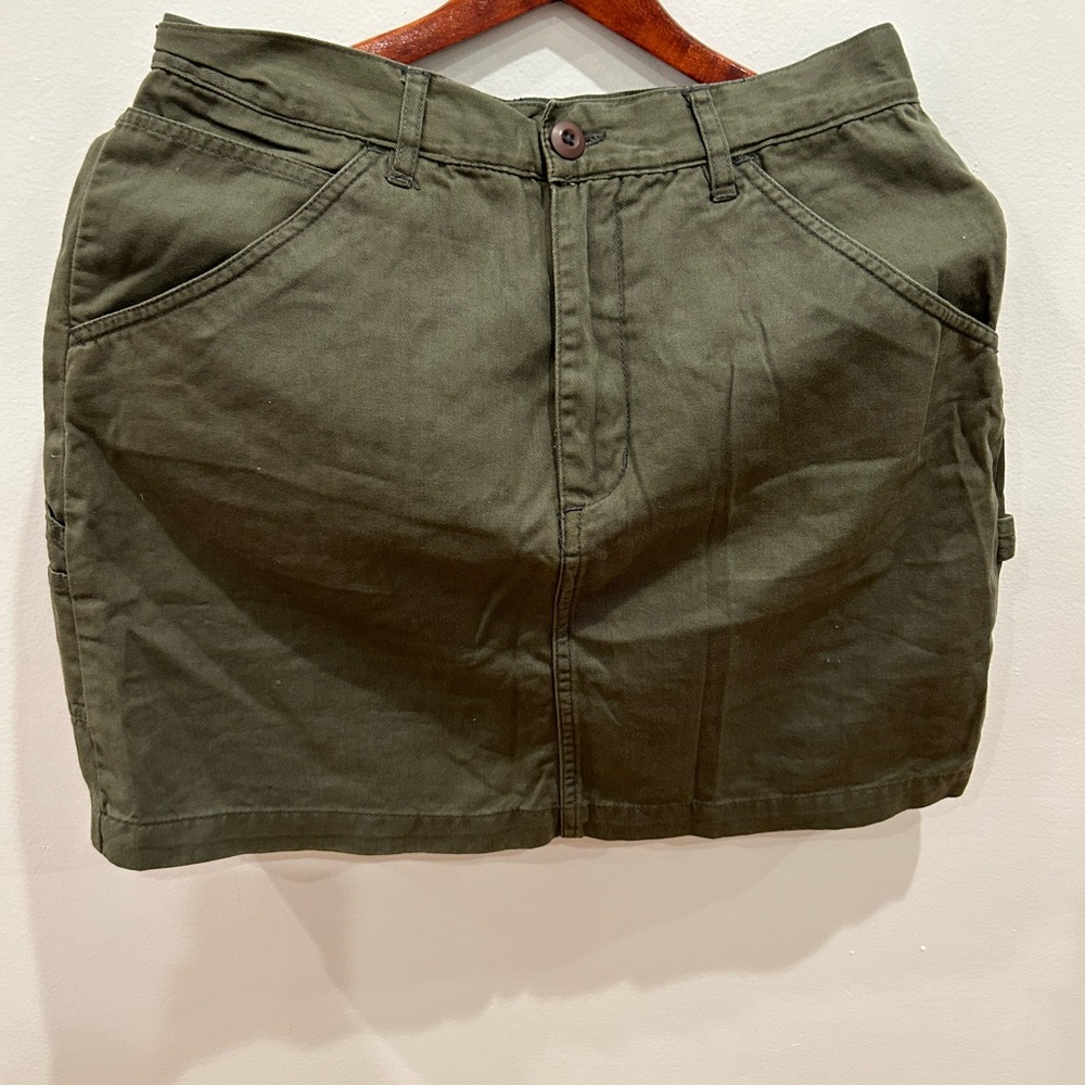 Kiko Khaki Cotton Skirt